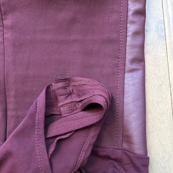 AQUA Maroon Corset Style Leather Bodysuit Size XS - Picture 4 of 6